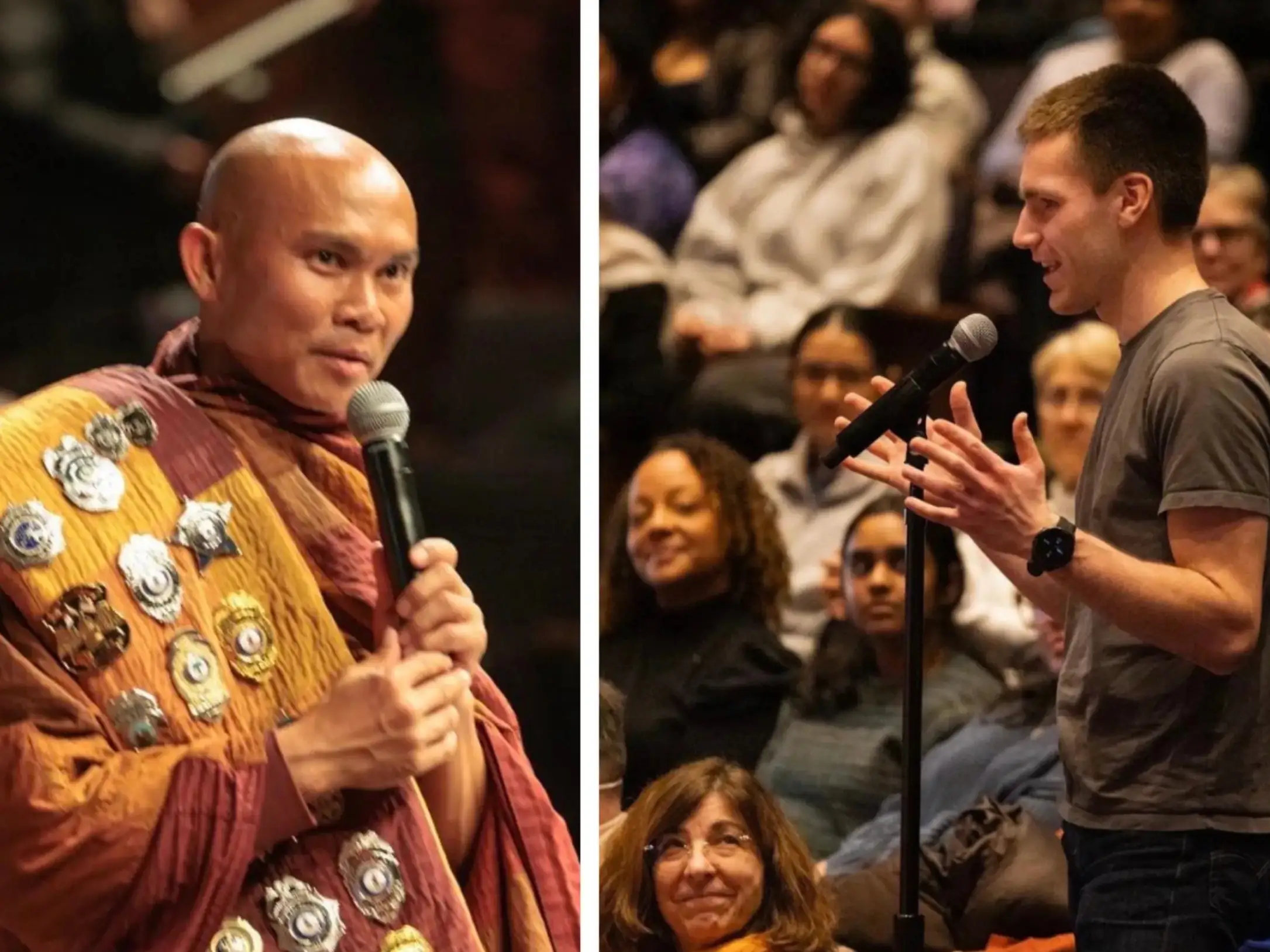 Me asking Bhante Pannakara about if—despite his emphasis on action—inquiry and persuasion have a place in the good life.